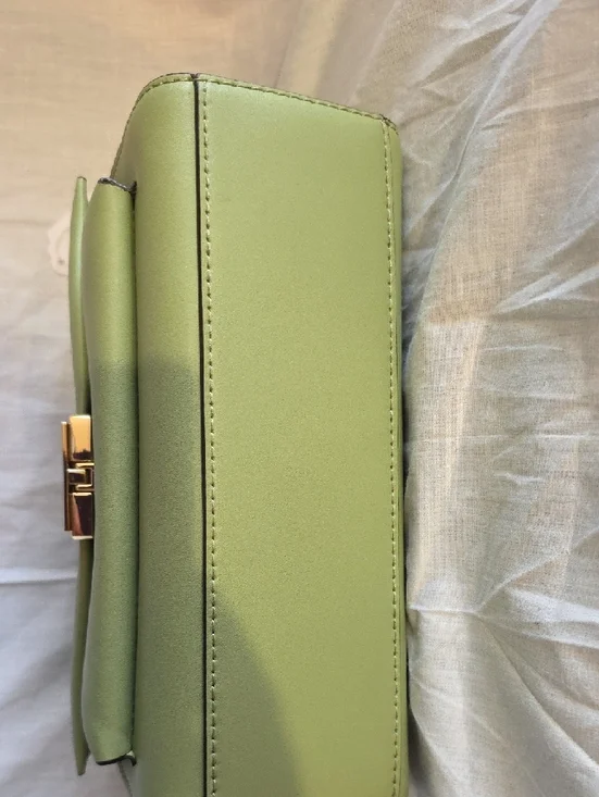 Michael Kors Lita Green Chain-Accent Crossbody Bag - Picture 5 of 6